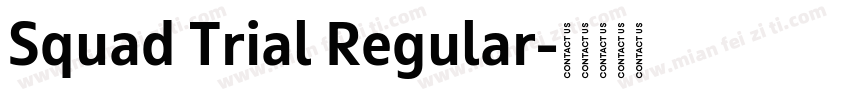Squad Trial Regular字体转换